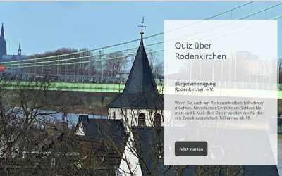 Online-Quiz über Rodenkirchen zum 60. Jubiläum